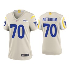 Women's Los Angeles Rams #70 Joseph Noteboom Bone Game Jersey