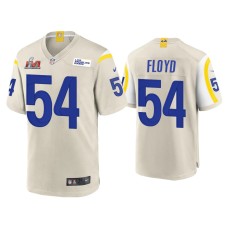 Men's Los Angeles Rams #54 Leonard Floyd Super Bowl LVI Bone Game Jersey