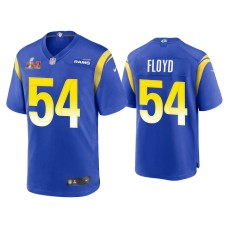 Men's Los Angeles Rams #54 Leonard Floyd Super Bowl LVI Royal Game Jersey