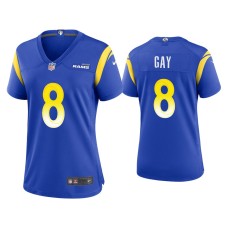 Women's Los Angeles Rams #8 Matt Gay Royal Game Jersey