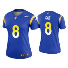 Women's Los Angeles Rams #8 Matt Gay Royal Legend Jersey