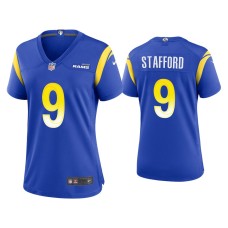 Women's Los Angeles Rams #9 Matthew Stafford Royal Game Jersey