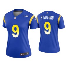 Women's Los Angeles Rams #9 Matthew Stafford Royal Legend Jersey