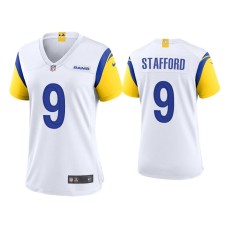 Women's Los Angeles Rams #9 Matthew Stafford White Alternate Game Jersey