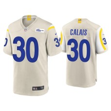 Men's Los Angeles Rams #30 Raymond Calais Bone Game Jersey