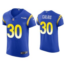 Men's Los Angeles Rams #30 Raymond Calais Royal Vapor Elite Jersey