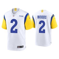 Men's Los Angeles Rams #2 Robert Woods White Alternate Game Jersey