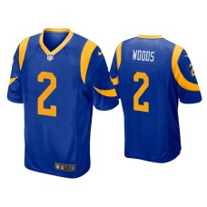 Men's Los Angeles Rams #2 Robert Woods Royal Game Jersey