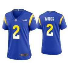 Women's Los Angeles Rams #2 Robert Woods Royal Game Jersey