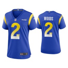 Women's Los Angeles Rams #2 Robert Woods Royal Game Jersey