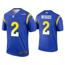 Men's Los Angeles Rams #2 Robert Woods Royal Legend Jersey