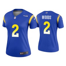 Women's Los Angeles Rams #2 Robert Woods Royal Legend Jersey