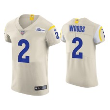 Men's Los Angeles Rams #2 Robert Woods Cream Vapor Elite Jersey