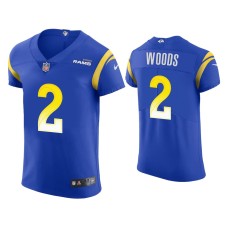 Men's Los Angeles Rams #2 Robert Woods Royal Vapor Elite Jersey