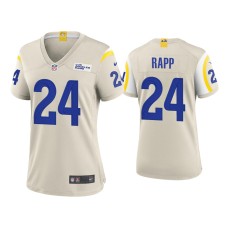 Women's Los Angeles Rams #24 Taylor Rapp Bone Game Jersey