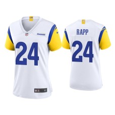 Women's Los Angeles Rams #24 Taylor Rapp White Alternate Game Jersey