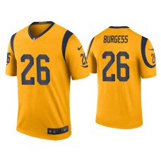 Men's Los Angeles Rams #26 Color Rush Legend Terrell Burgess Gold Jersey