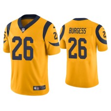 Men's Los Angeles Rams #26 Color Rush Limited Terrell Burgess Gold Jersey