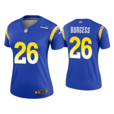 Women's Los Angeles Rams #26 Terrell Burgess Royal Legend Jersey