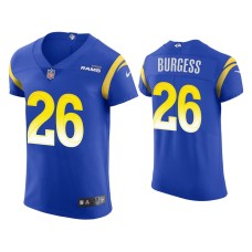 Men's Los Angeles Rams #26 Terrell Burgess Royal Vapor Elite Jersey