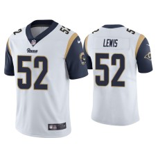 Men's Los Angeles Rams #52 Terrell Lewis Vapor Limited White Jersey