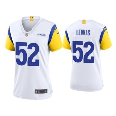 Women's Los Angeles Rams #52 Terrell Lewis White Alternate Game Jersey