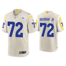 Men's Los Angeles Rams #72 Tremayne Anchrum Jr. Bone Game Jersey