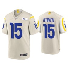 Men's Los Angeles Rams #15 Tutu Atwell Bone Game Jersey