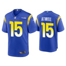 Men's Los Angeles Rams #15 Tutu Atwell Royal Game Jersey