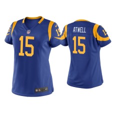 Women's Los Angeles Rams #15 Tutu Atwell Royal Game Jersey