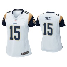 Women's Los Angeles Rams #15 Tutu Atwell White Game Jersey