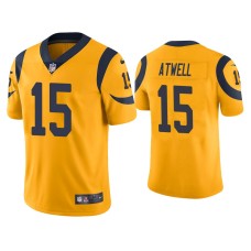 Men's Los Angeles Rams #15 Color Rush Limited Tutu Atwell Gold Jersey