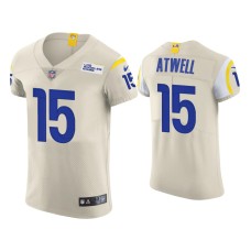 Men's Los Angeles Rams #15 Tutu Atwell Cream Vapor Elite Jersey