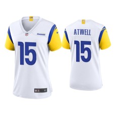 Women's Los Angeles Rams #15 Tutu Atwell White Alternate Game Jersey