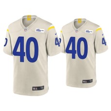 Men's Los Angeles Rams #40 Von Miller Bone Game Jersey