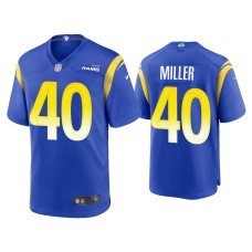 Men's Los Angeles Rams #40 Von Miller Royal Game Jersey