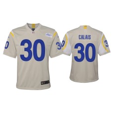 Youth Los Angeles Rams #30 Raymond Calais Bone Game Jersey