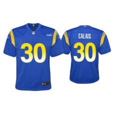 Youth Los Angeles Rams #30 Raymond Calais Royal Game Jersey