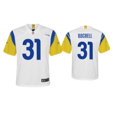 Youth Los Angeles Rams #31 Robert Rochell White Alternate Game Jersey