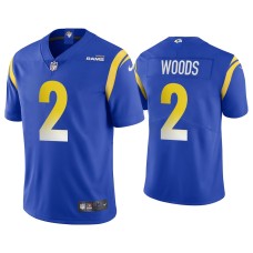 Men's Los Angeles Rams #2 Vapor Limited Robert Woods Royal Jersey