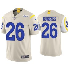 Men's Los Angeles Rams #26 Terrell Burgess Vapor Limited Bone Jersey