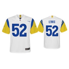 Youth Los Angeles Rams #52 Terrell Lewis White Alternate Game Jersey