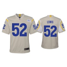 Youth Los Angeles Rams #52 Terrell Lewis Bone Game Jersey