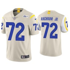 Men's Los Angeles Rams #72 Tremayne Anchrum Jr. Vapor Limited Bone Jersey