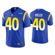 Men's Los Angeles Rams #40 Von Miller Vapor Limited Royal Jersey