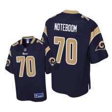 Youth Los Angeles Rams #70 Navy Joseph Noteboom Pro Line Jersey