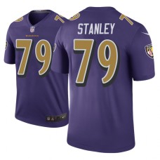 Men's Baltimore Ravens #79 Ronnie Stanley Purple Nike legend color rush Jersey