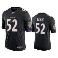 Men's Baltimore Ravens #52 Ray Lewis 100th Season Black Vapor Limited Jersey