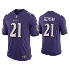 Men's Baltimore Ravens #21 Brandon Stephens Vapor Limited Purple Jersey