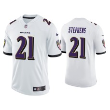 Men's Baltimore Ravens #21 Brandon Stephens Vapor Limited White Jersey